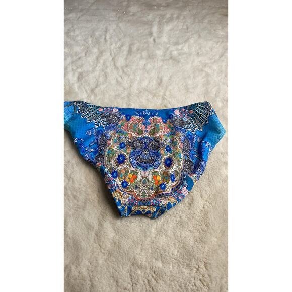 True Colours by La Moda Clothing Women's Blue Print Bikini Bottom - Picture 3 of 5